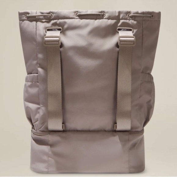Beyond Yoga | Taupe Convertible Bag Backpack Athleisure Yoga Gym Practical - Picture 2 of 13